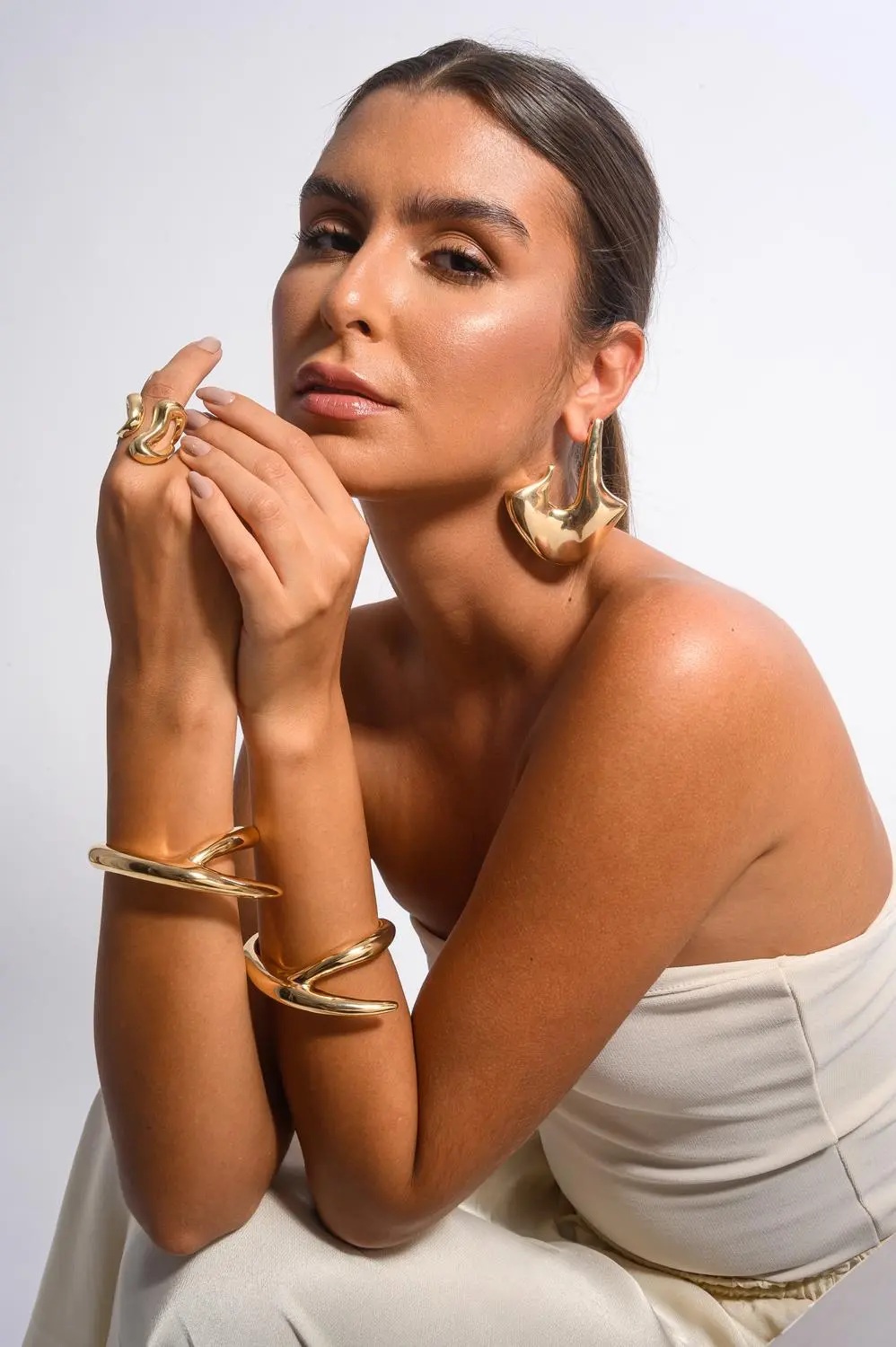 Bracelete Moda Eletroformação com Banho em Ouro 18k