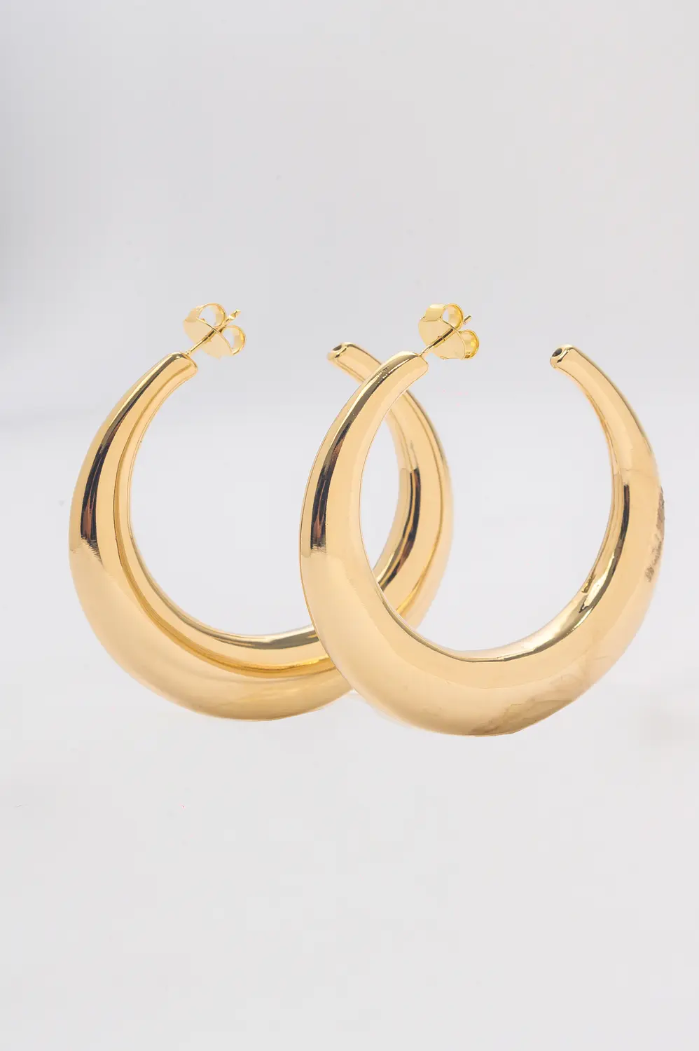 Argola Clássica Eletroformação com Banho em Ouro 18k