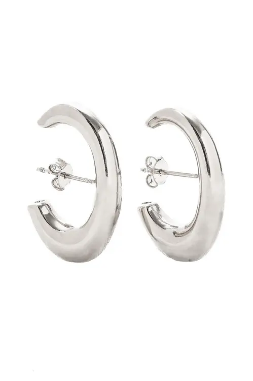 Brinco Ear Hook Eletroformação com Banho em Ródio Branco