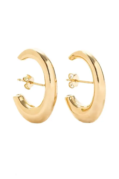 Brinco Ear Hook Eletroformação com Banho em Ouro 18k