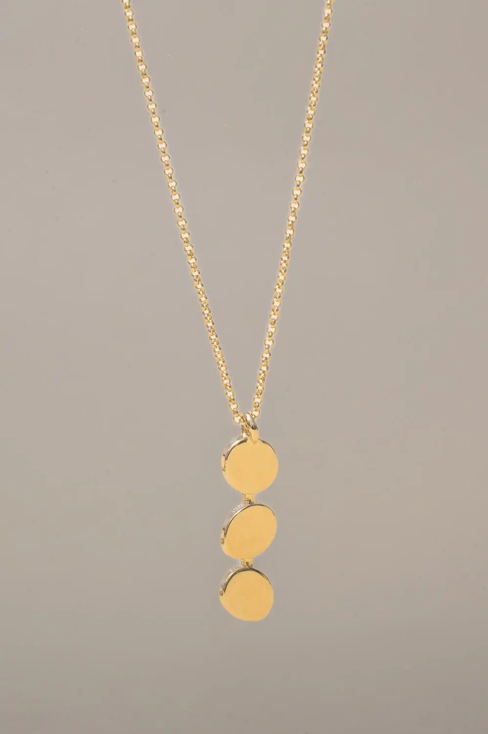 Colar Trio Orgânico com Banho em Ouro 18k
