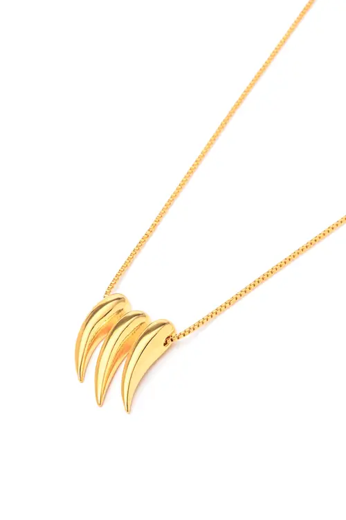 Colar Gotas Deitada com Banho em Ouro 18k