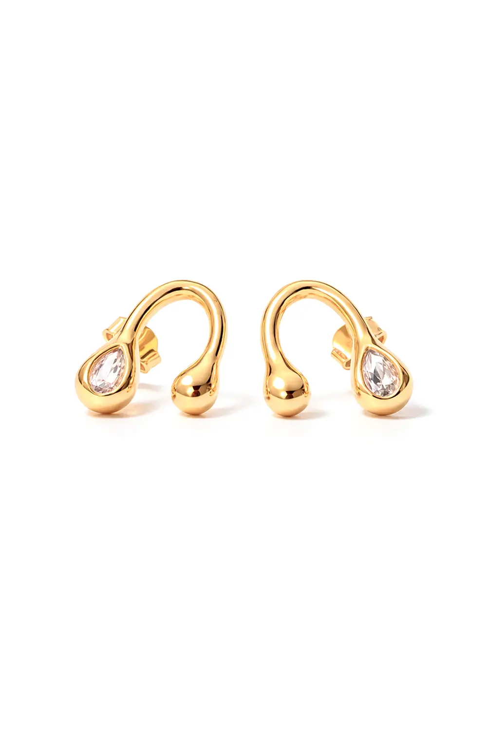 Brinco Design com Banho em Ouro 18k