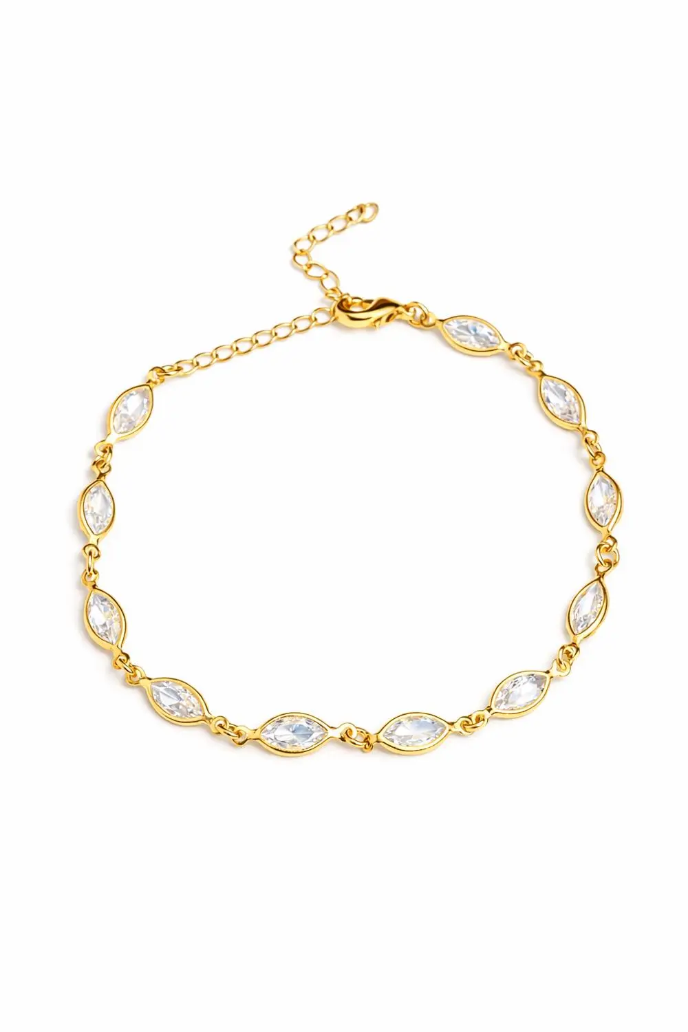 Pulseira Navetes com Banho em Ouro 18k