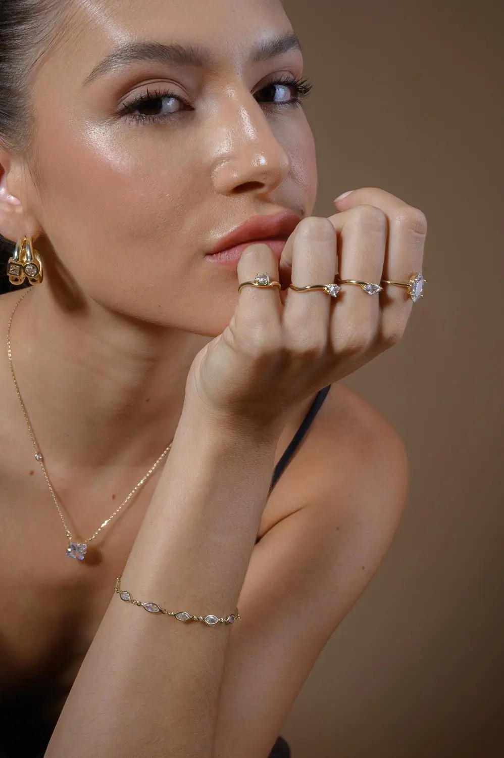 Pulseira Navetes com Banho em Ouro 18k