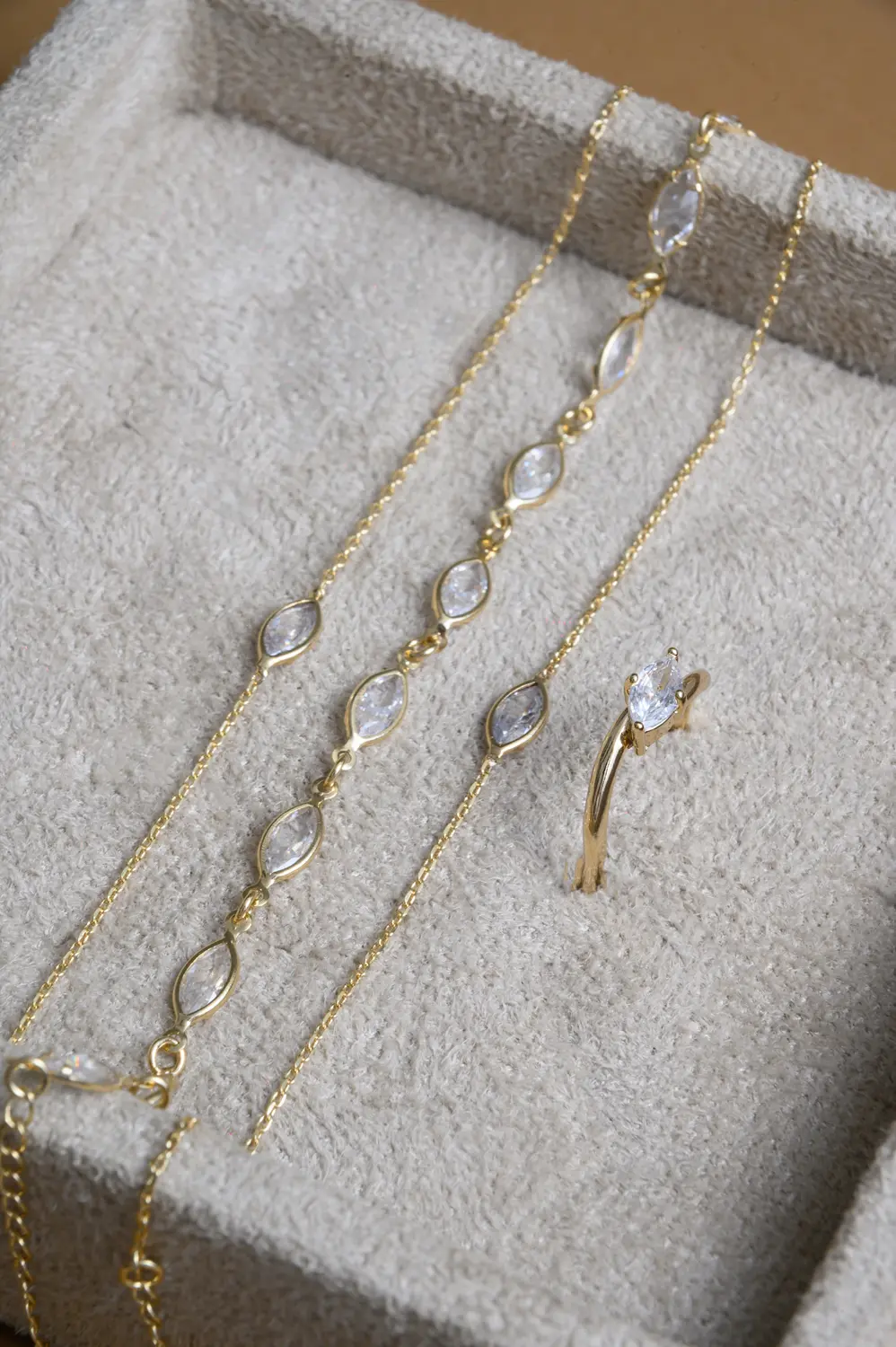Pulseira Navetes com Banho em Ouro 18k