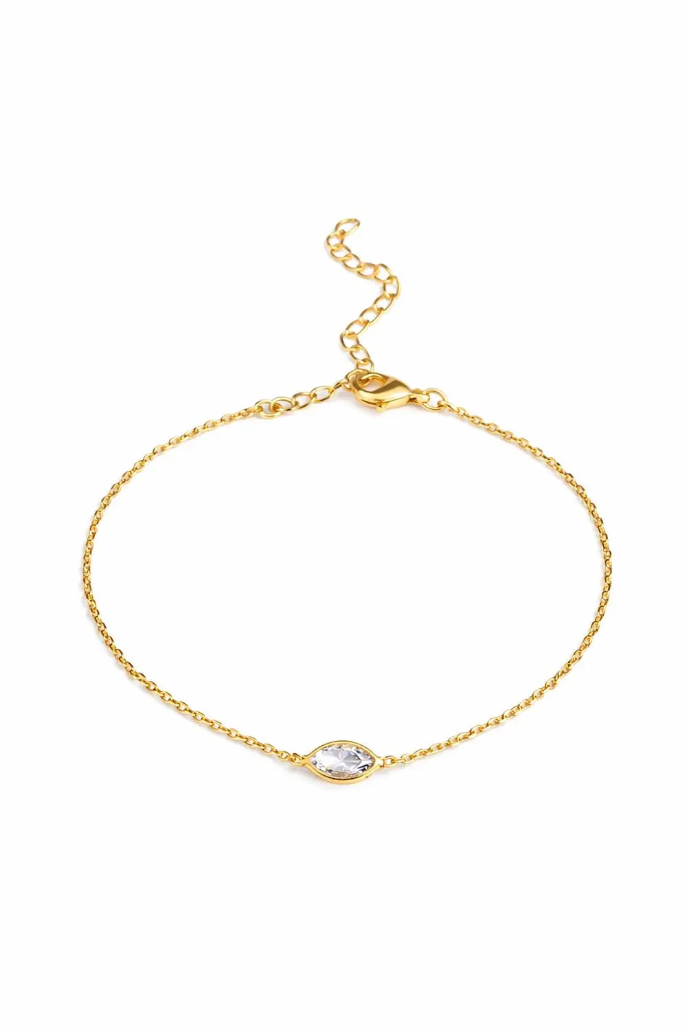Pulseira Um Navete com Banho em Ouro 18k