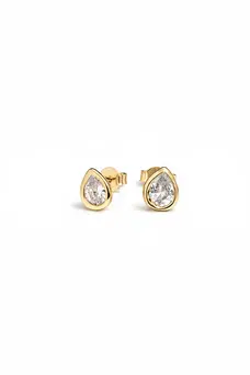 Brinco PP Gotinha com Banho em Ouro 18k