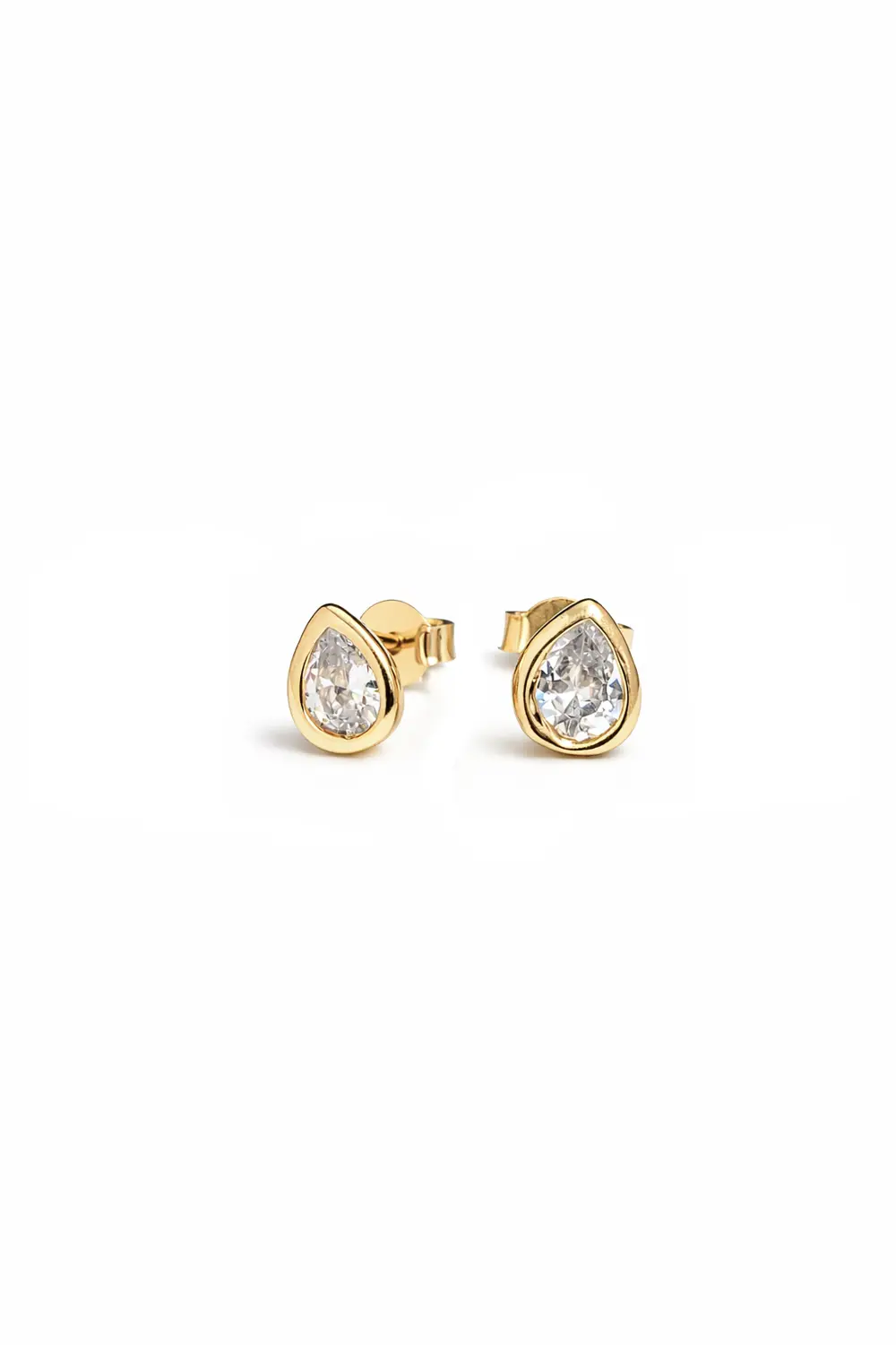 Brinco PP Gotinha com Banho em Ouro 18k