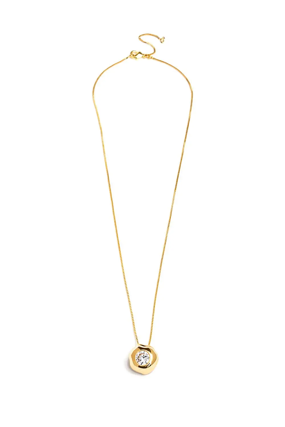 Colar Esfera Formas com Banho em Ouro 18k