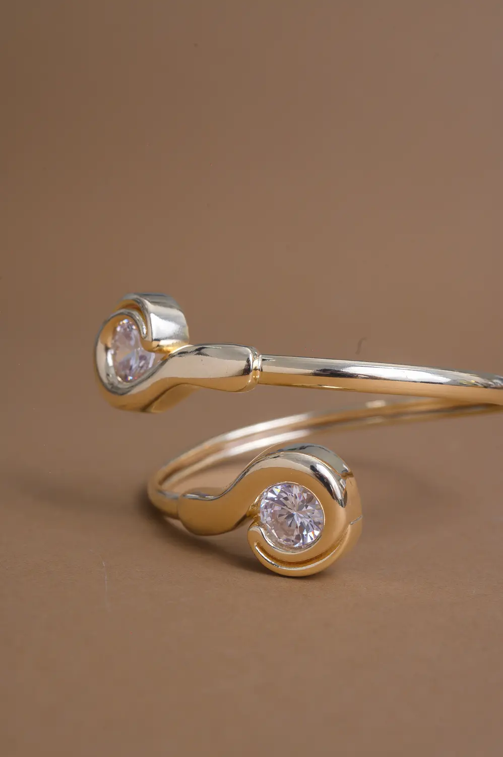 Bracelete Formas com Banho em Ouro 18k