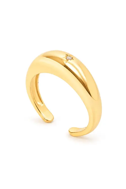 Anel Mini Constelação com Banho em Ouro 18k