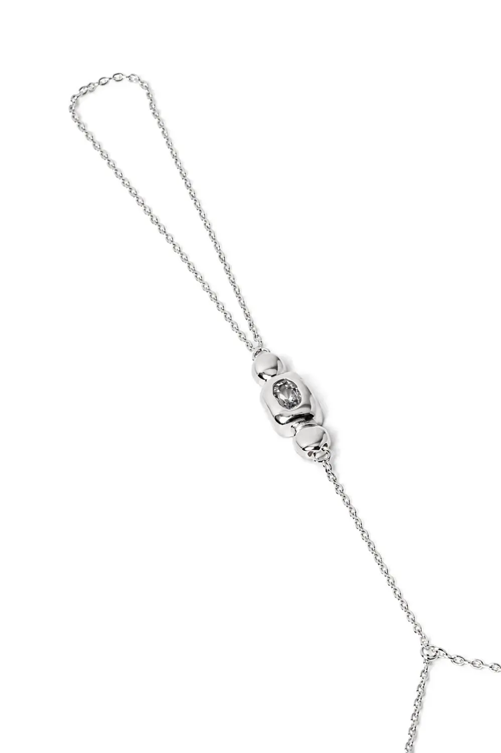 Pulseira de Mão Urban com Banho em Ródio Branco