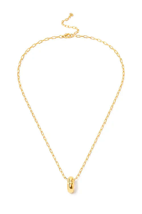 Colar Mini Constelação de Elo com Banho em Ouro 18k