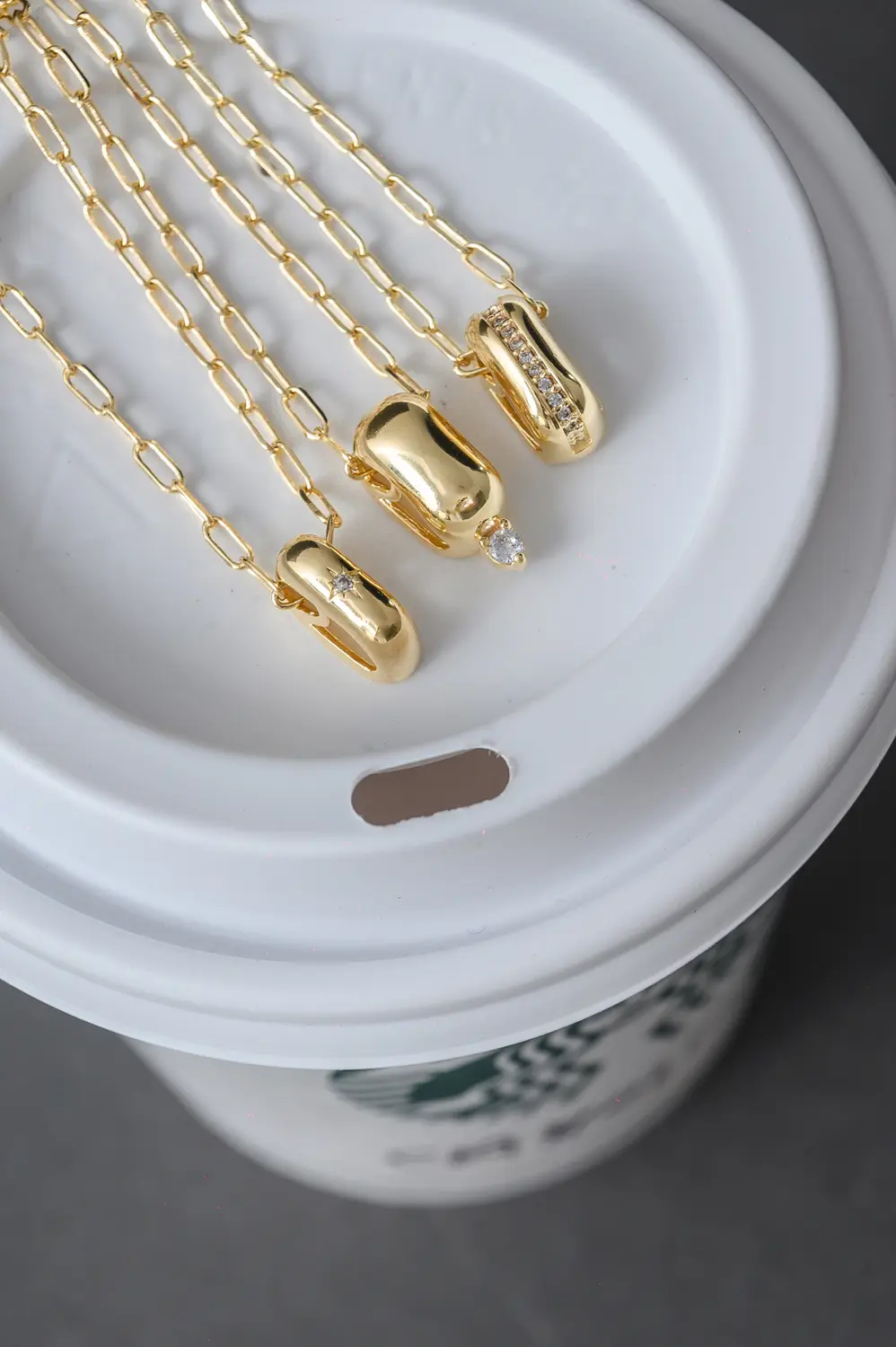 Colar Mini Constelação de Elo com Banho em Ouro 18k