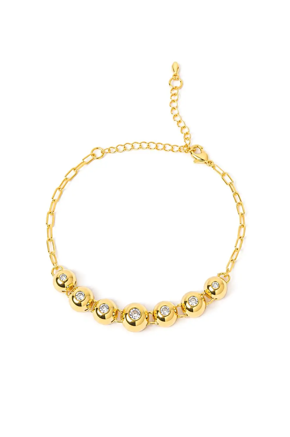 Pulseira Esferas com Banho em Ouro 18k