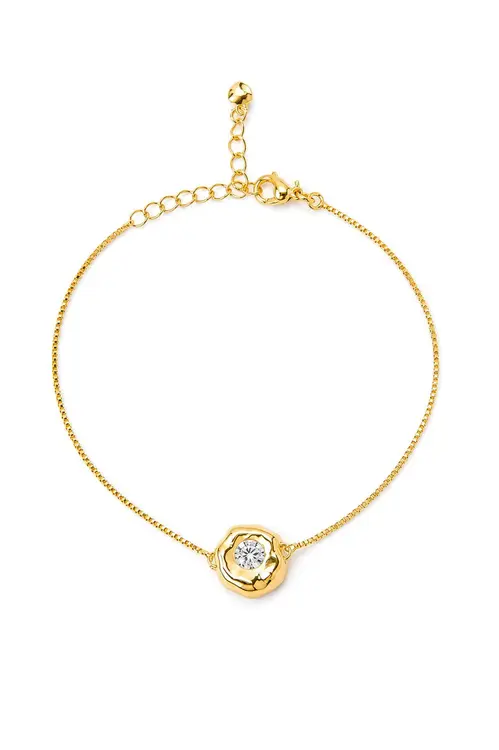 Pulseira Organic com Banho em Ouro 18k