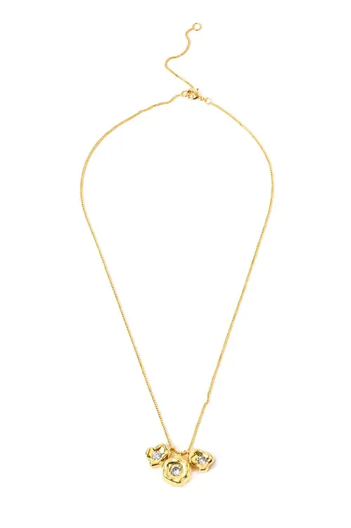 Colar Triplo Organic com Banho em Ouro 18k