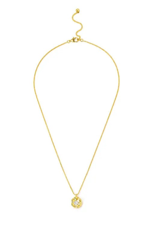 Colar M Organic com Banho em Ouro 18k
