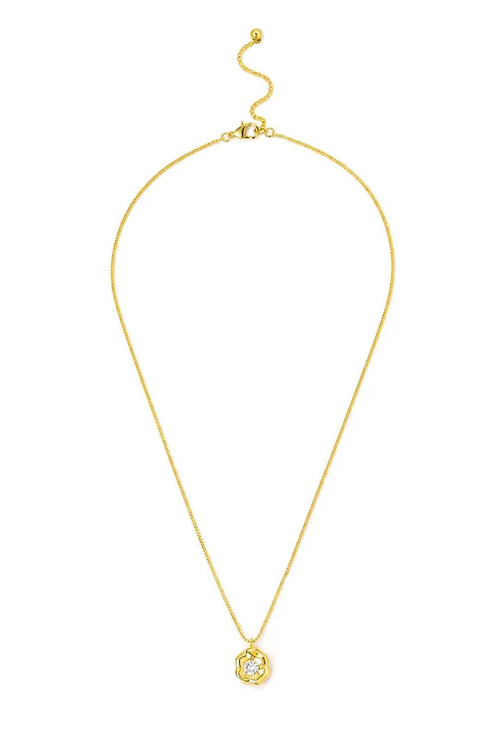 Colar M Organic com Banho em Ouro 18k