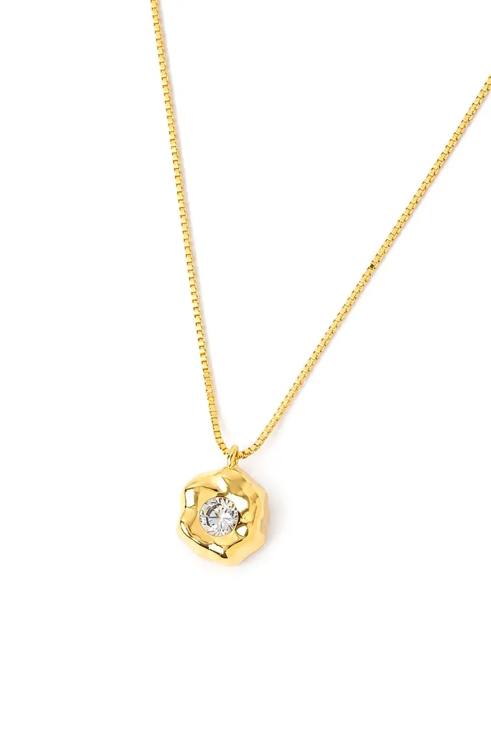 Colar M Organic com Banho em Ouro 18k