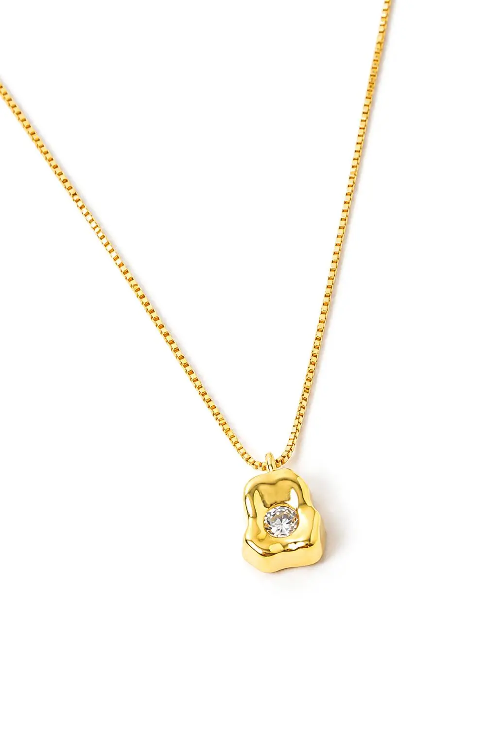 Colar P Organic com Banho em Ouro 18k