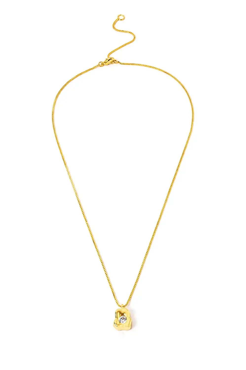 Colar P Organic com Banho em Ouro 18k