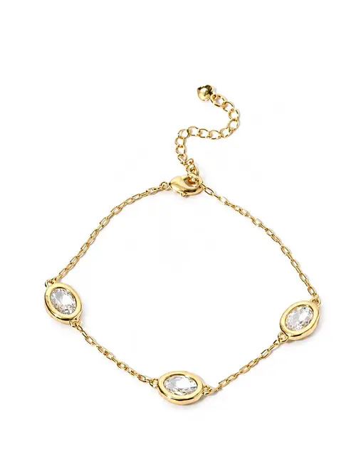 Pulseira Presença com Banho em Ouro 18k