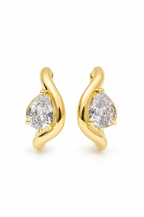 Argola Click Singular com Banho em Ouro 18k