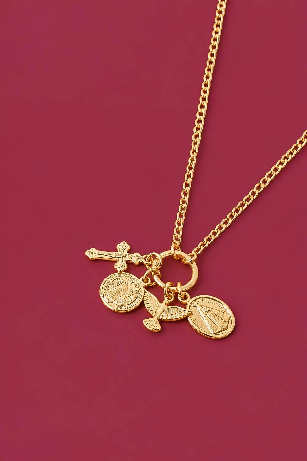 Colar Proteção com Banho em Ouro 18k