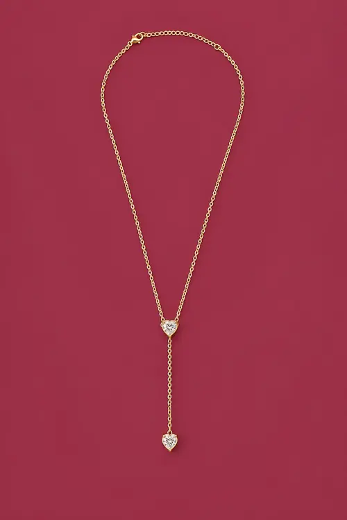 Colar Gravatinha de Gota com Banho em Ouro 18k