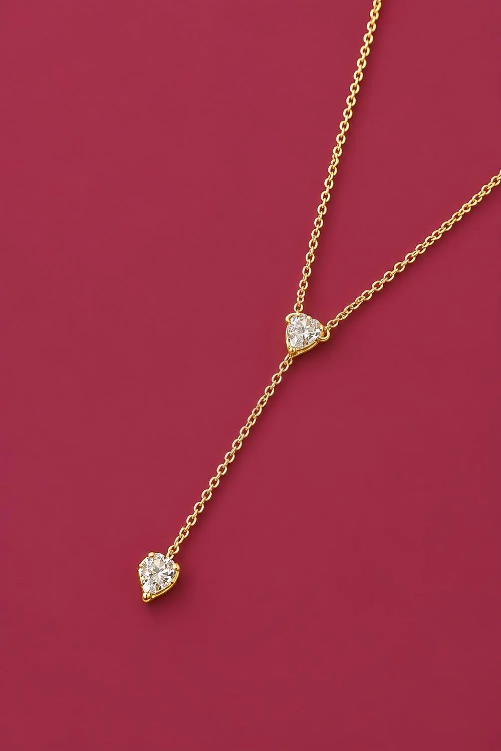 Colar Gravatinha de Gota com Banho em Ouro 18k